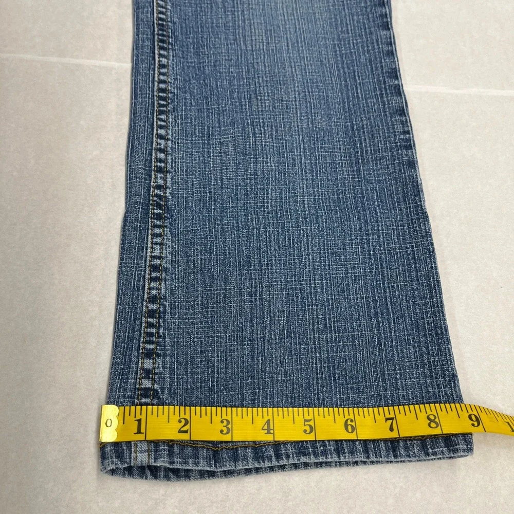 Coldwater Creek Bootcut Jeans Womens 16 Petite Blue Mid Rise Stretch Denim Pants